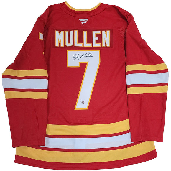 Joe Mullen Autographed Calgary Flames Pro Jersey