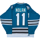 Owen Nolan Autographed San Jose Sharks Pro Jersey