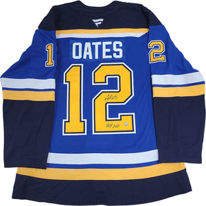 Adam Oates Autographed St. Louis Blues Pro Jersey