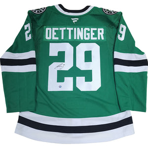 Jake Oettinger Autographed Dallas Stars Pro Jersey