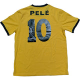 Pele (deceased) Autographed Brazil Retro Replica Home Jersey