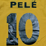 Pele (deceased) Autographed Brazil Retro Replica Home Jersey