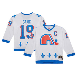 Pre-Order - Joe Sakic Autographed Mitchell & Ness Quebec Nordiques Jersey