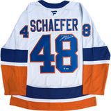 Matthew Schaefer Autographed New York Islanders Pro Jersey (White) - UDA