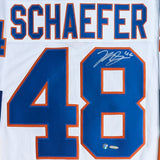 Matthew Schaefer Autographed New York Islanders Pro Jersey (White) - UDA