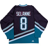 Teemu Selanne Autographed Anaheim Ducks Vintage Pro Jersey