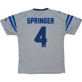 George Springer Autographed Toronto Blue Jays Stadium Giveaway Football Jersey (Blue)