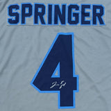 George Springer Autographed Toronto Blue Jays Stadium Giveaway Football Jersey