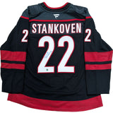 Logan Stankoven Autographed Carolina Hurricanes Pro Jersey