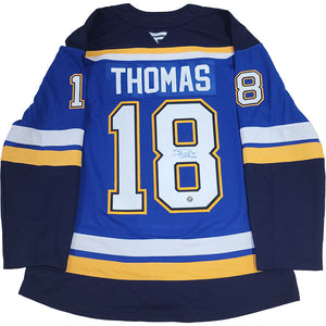 Robert Thomas Autographed St. Louis Blues Pro Jersey