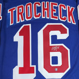 Vincent Trochek Autographed New York Rangers Pro Jersey