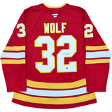 Dustin Wolf Autographed Calgary Flames Pro Jersey