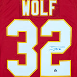 Dustin Wolf Autographed Calgary Flames Pro Jersey