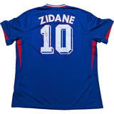 Zinedine Zidane Autographed France 2024 Replica Home Jersey
