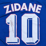 Zinedine Zidane Autographed France 2024 Replica Home Jersey