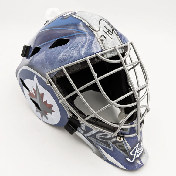 Connor Hellebuyck Autographed Winnipeg Jets Replica Goalie Mask