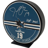 Joe Thornton Autographed San Jose Sharks 8" Mega Puck w"HOF 2025"