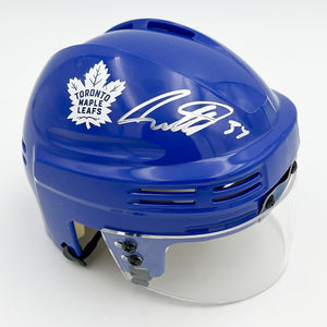 Auston Matthews Autographed Toronto Maple Leafs Mini-Helmet