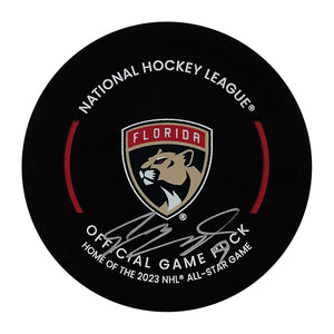 Sam Bennett Autographed Florida Panthers Official Game Puck