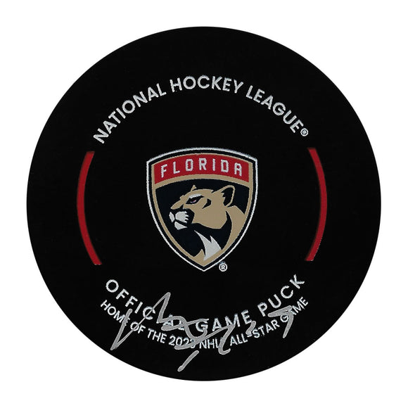 Matthew Tkachuk Autographed Florida Panthers Official Game Puck