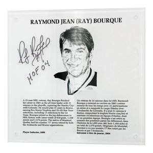Ray Bourque Autographed NHL Legends HOF Plaque