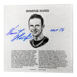 Dominik Hasek Autographed NHL Legends HOF Plaque