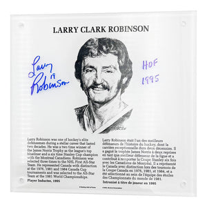 Larry Robinson Autographed NHL Legends HOF Plaque