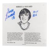 Serge Savard Autographed NHL Legends HOF Plaque