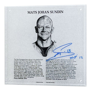 Mats Sundin Autographed NHL Legends HOF Plaque