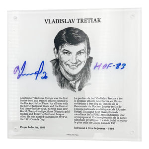 Vladislav Tretiak Autographed NHL Legends HOF Plaque