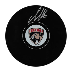 Aleksander Barkov Autographed Florida Panthers Puck