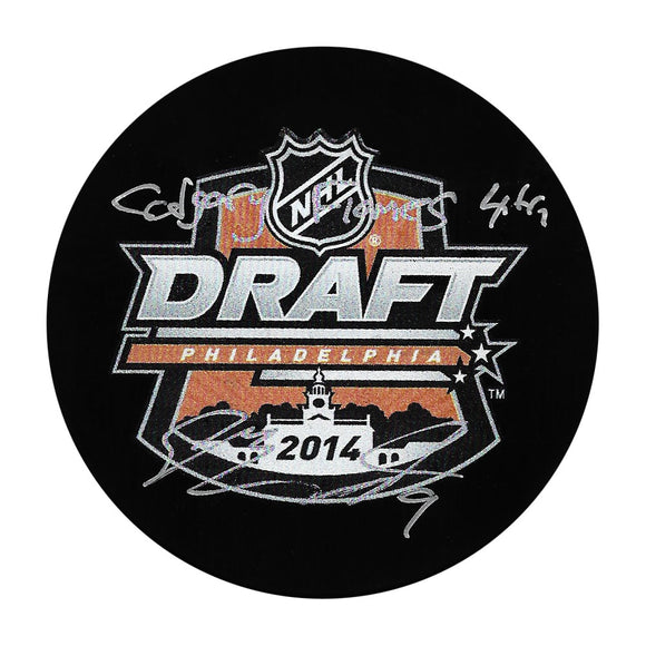 Sam Bennett Autographed 2014 NHL Draft Puck w/