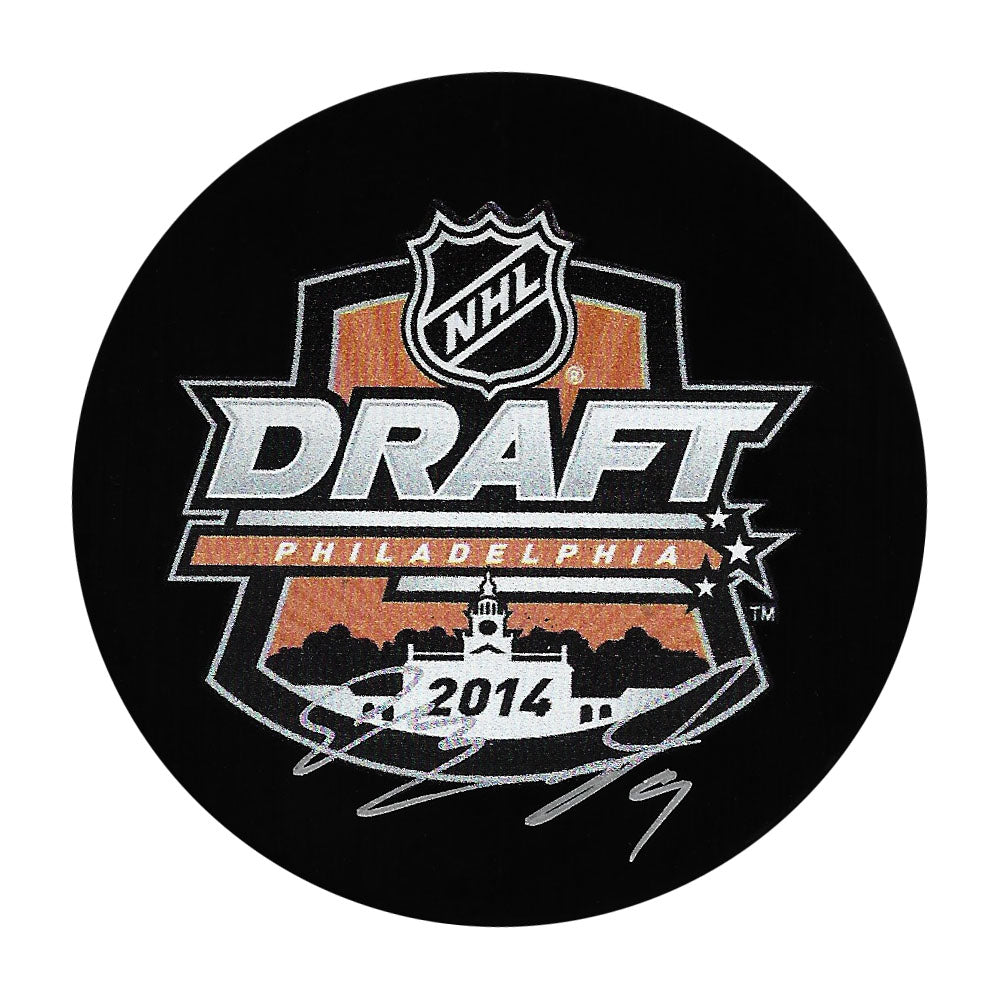 Sam Bennett Autographed 2014 NHL Draft Puck – Frozen Pond