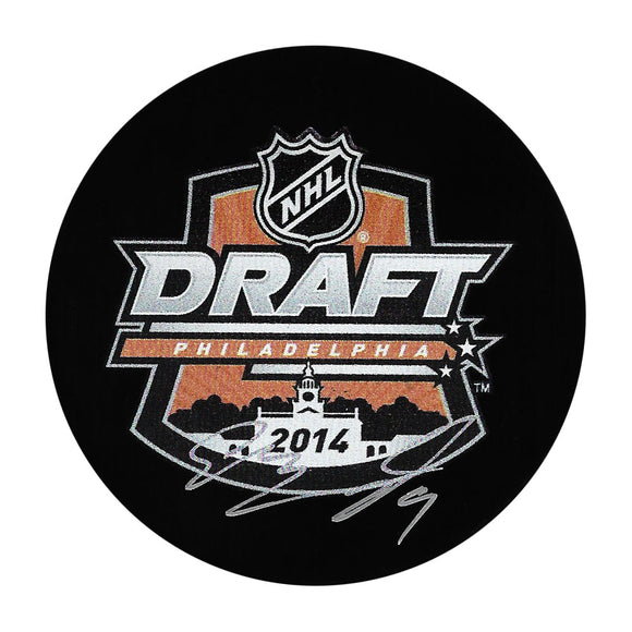 Sam Bennett Autographed 2014 NHL Draft Puck