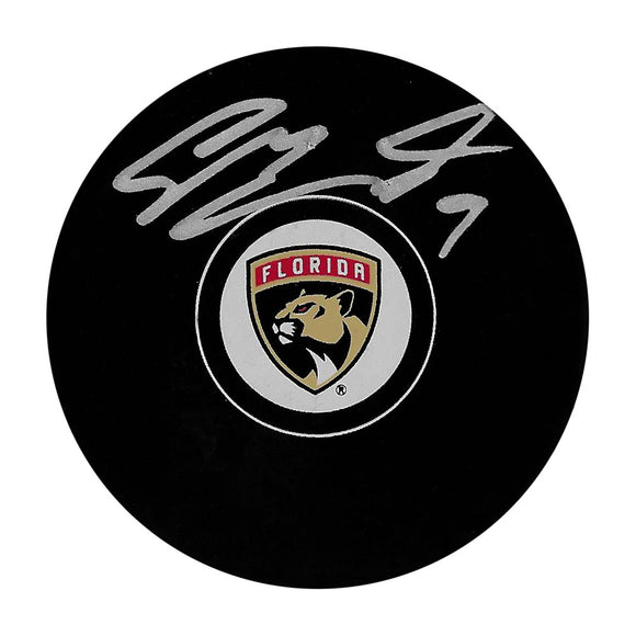 Sam Bennett Autographed Florida Panthers Puck