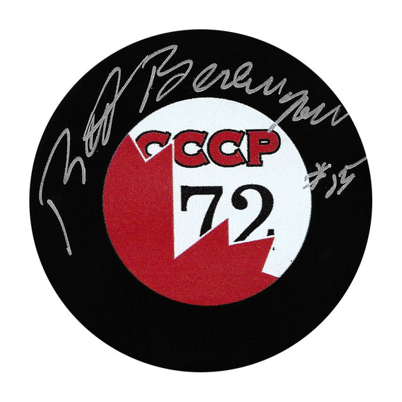 Red Berenson Autographed 1972 Summit Series Puck