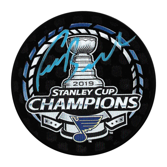 Craig Berube Autographed 2019 Stanley Cup Champions Puck