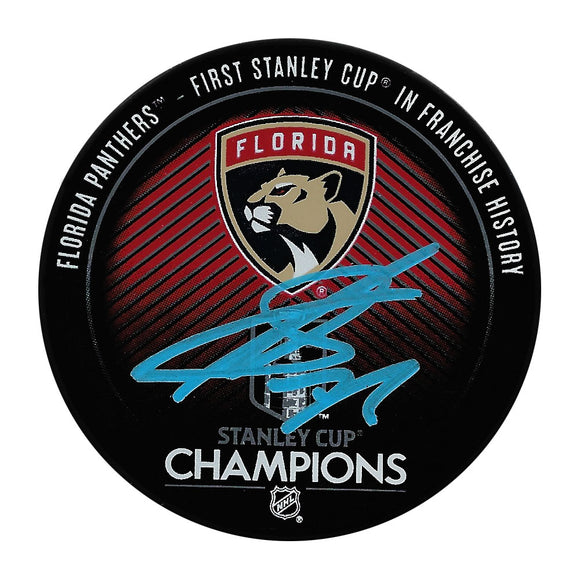 Sergei Bobrovsky Autographed 2024 Stanley Cup Champions Puck