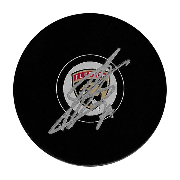 Sergei Bobrovsky Autographed Florida Panthers Puck