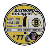 Ray Bourque Autographed Retirement Night Puck