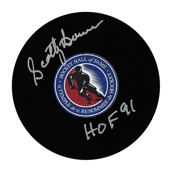 Scotty Bowman Autographed Hockey Hall of Fame Puck