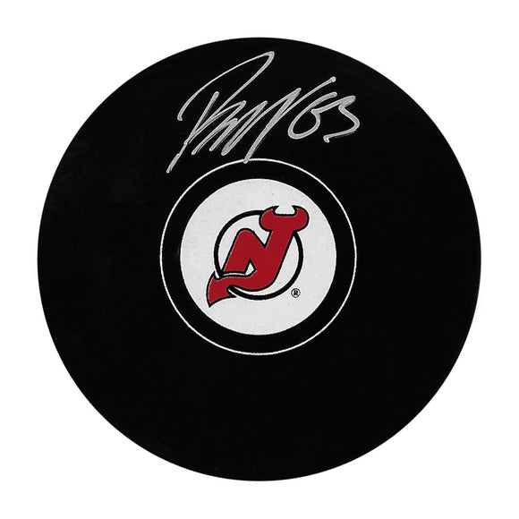 Jesper Bratt Autographed New Jersey Devils Puck