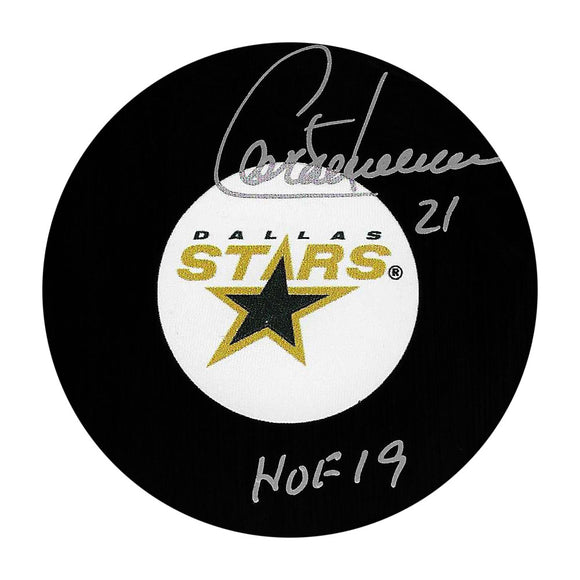 Guy Carbonneau Autographed Dallas Stars Puck