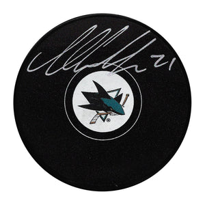 Macklin Celebrini Autographed San Jose Sharks Puck