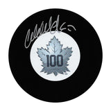 Wendel Clark Autographed Toronto Maple Leafs Centennial Puck