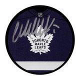 Wendel Clark Autographed Toronto Maple Leafs Jersey Puck