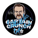 Wendel Clark Autographed Limited-Edition "Captain Crunch" Puck