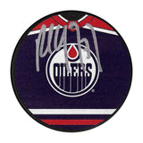 Paul Coffey Autographed Edmonton Oilers Jersey Puck
