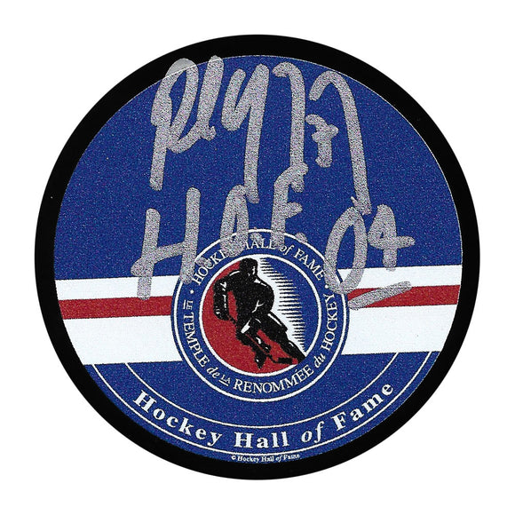 Paul Coffey Autographed Hockey Hall of Fame Signature Puck