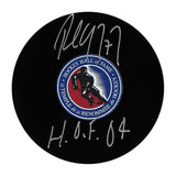 Paul Coffey Autographed Hockey Hall of Fame Logo Puck